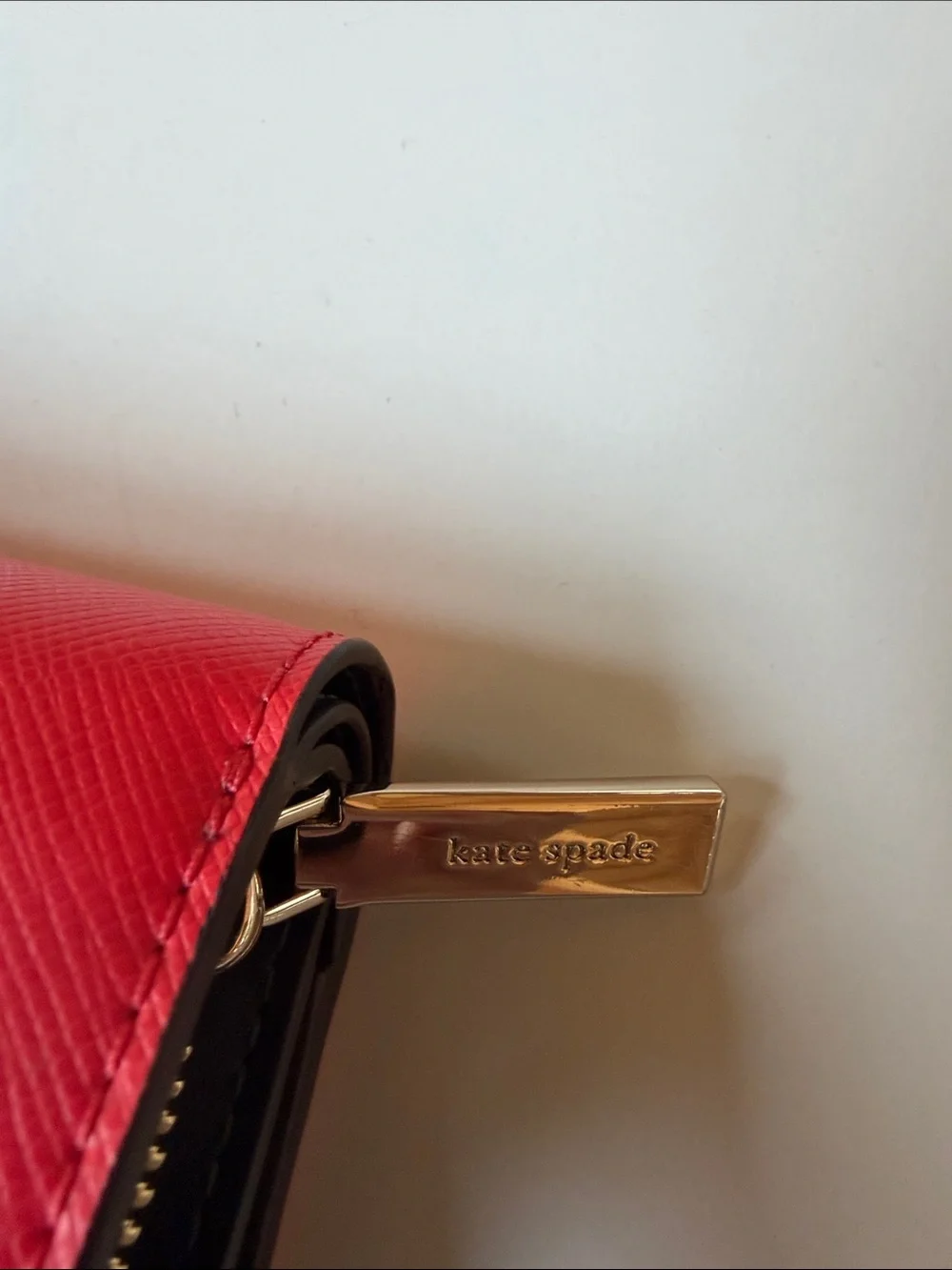 Kate Spade Staci Colorblock Saffiano Leather Medium Compact Bifold Wallet
